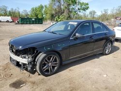 Salvage cars for sale from Copart Baltimore, MD: 2013 Mercedes-Benz C 300 4matic