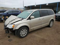 Salvage cars for sale at Colorado Springs, CO auction: 2015 Chrysler Town & Country Touring