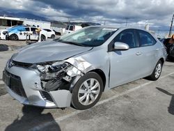 Salvage cars for sale from Copart Sun Valley, CA: 2015 Toyota Corolla L