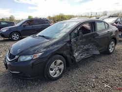 Salvage cars for sale from Copart Hillsborough, NJ: 2013 Honda Civic LX