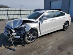 Salvage cars for sale at Assonet, MA auction: 2014 Ford Fusion Titanium