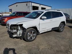 Salvage cars for sale at Mcfarland, WI auction: 2019 Jeep Cherokee Limited