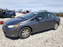 Salvage cars for sale at West Warren, MA auction: 2012 Honda Civic LX