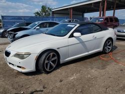 BMW 650 i salvage cars for sale: 2008 BMW 650 I