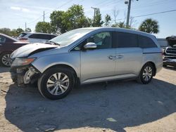 Salvage cars for sale from Copart Riverview, FL: 2015 Honda Odyssey EXL