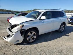 Salvage cars for sale from Copart Anderson, CA: 2008 Toyota Highlander Limited