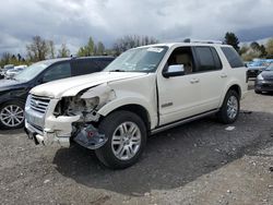 Salvage cars for sale at Portland, OR auction: 2008 Ford Explorer Limited
