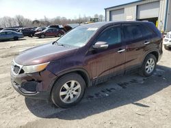 Salvage cars for sale at Duryea, PA auction: 2011 KIA Sorento Base