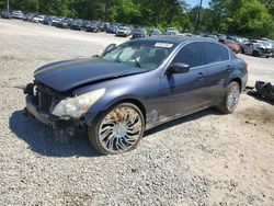 Salvage cars for sale at Gaston, SC auction: 2011 Infiniti G37