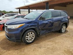 Salvage cars for sale at Tanner, AL auction: 2016 Toyota Highlander LE
