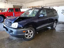 Salvage cars for sale from Copart Candia, NH: 2004 Hyundai Santa FE GLS