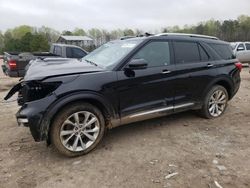 Salvage cars for sale from Copart Charles City, VA: 2023 Ford Explorer Platinum