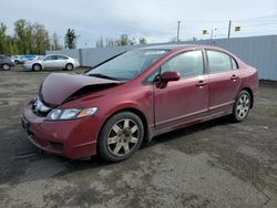 Salvage cars for sale from Copart Portland, OR: 2009 Honda Civic LX