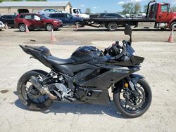 Salvage motorcycles for sale at Pekin, IL auction: 2023 Yamaha YZFR3 A