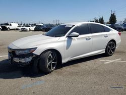 Salvage cars for sale from Copart Rancho Cucamonga, CA: 2020 Honda Accord Sport