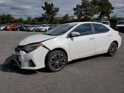 Salvage cars for sale from Copart San Martin, CA: 2016 Toyota Corolla L