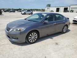 Salvage cars for sale at Kansas City, KS auction: 2015 Honda Accord EXL