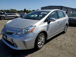 Salvage cars for sale at Vallejo, CA auction: 2014 Toyota Prius V