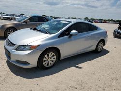 Salvage cars for sale from Copart San Antonio, TX: 2012 Honda Civic LX