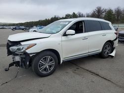 Salvage cars for sale at Brookhaven, NY auction: 2020 Infiniti QX60 Luxe