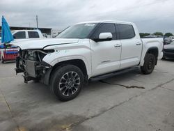 Salvage cars for sale at Grand Prairie, TX auction: 2022 Toyota Tundra Crewmax Limited