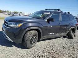 Salvage cars for sale at Eugene, OR auction: 2021 Volkswagen Atlas SE