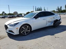 Salvage cars for sale at Miami, FL auction: 2021 Hyundai Sonata SEL Plus