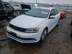 Salvage cars for sale from Copart Elgin, IL: 2016 Volkswagen Jetta SEL