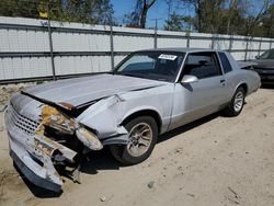 Salvage cars for sale at Hampton, VA auction: 1986 Chevrolet Monte Carlo