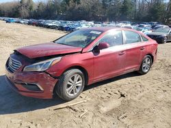 Salvage cars for sale at North Billerica, MA auction: 2015 Hyundai Sonata SE