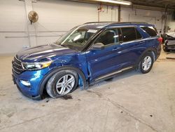 Salvage cars for sale at Wheeling, IL auction: 2021 Ford Explorer XLT
