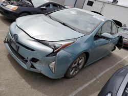 Salvage cars for sale at Vallejo, CA auction: 2016 Toyota Prius