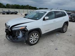 Salvage cars for sale from Copart New Braunfels, TX: 2014 Jeep Cherokee Limited