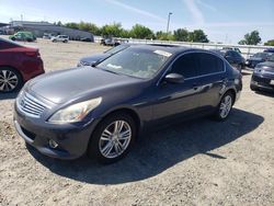 Salvage cars for sale from Copart Sacramento, CA: 2010 Infiniti G37