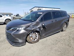 Salvage cars for sale from Copart Airway Heights, WA: 2021 Toyota Sienna LE