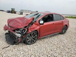 Salvage cars for sale at New Braunfels, TX auction: 2020 Toyota Corolla SE