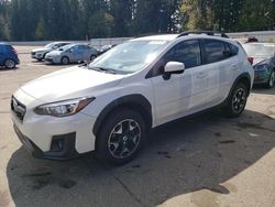 Salvage cars for sale from Copart Arlington, WA: 2018 Subaru Crosstrek Premium