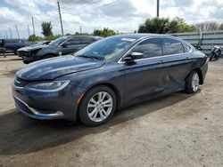Salvage cars for sale at Miami, FL auction: 2017 Chrysler 200 Limited