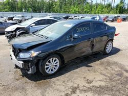 Salvage cars for sale from Copart Harleyville, SC: 2012 Honda Civic EXL