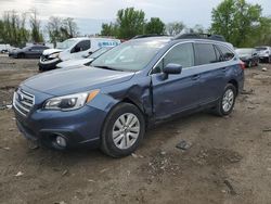 Salvage cars for sale from Copart Baltimore, MD: 2017 Subaru Outback 2.5I Premium