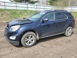 Salvage cars for sale from Copart Davison, MI: 2016 Chevrolet Equinox LT