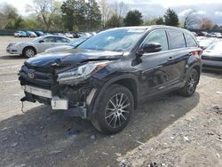 Salvage cars for sale at Madisonville, TN auction: 2017 Toyota Highlander SE
