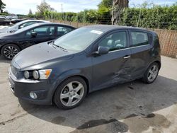 Salvage cars for sale at San Martin, CA auction: 2015 Chevrolet Sonic LTZ