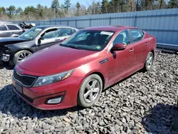 Salvage cars for sale at Windham, ME auction: 2015 KIA Optima LX