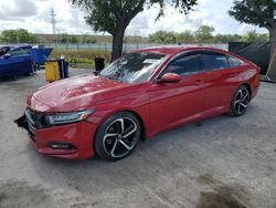 Honda Accord salvage cars for sale: 2020 Honda Accord Sport