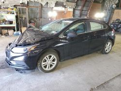 Salvage cars for sale from Copart Albany, NY: 2017 Chevrolet Cruze LT