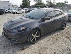 Salvage cars for sale from Copart Opa Locka, FL: 2016 Dodge Dart GT Sport