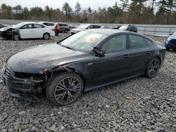 Salvage cars for sale at Windham, ME auction: 2017 Audi A7 Prestige