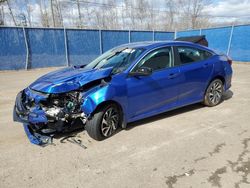 Salvage cars for sale at Moncton, NB auction: 2019 Honda Civic EX