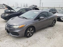 Salvage cars for sale from Copart Haslet, TX: 2015 Honda Civic LX